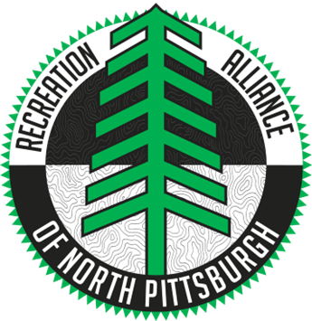 Recreation Alliance of North Pittsburgh Logo - Tree with text in circle